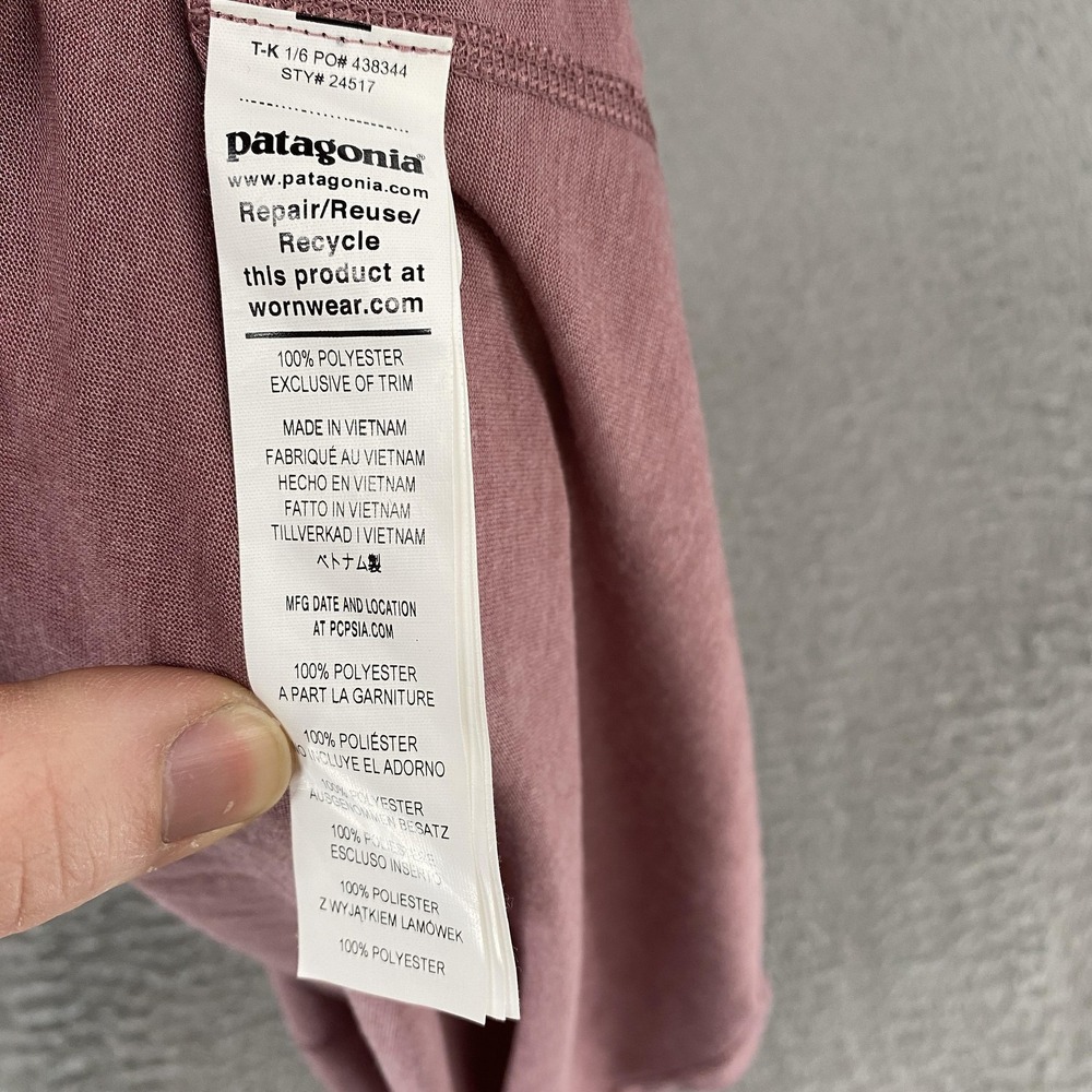 Patagonia Tank Top Womens Small Pink Capilene Cool Trail Racerback Workout - Picture 7 of 13